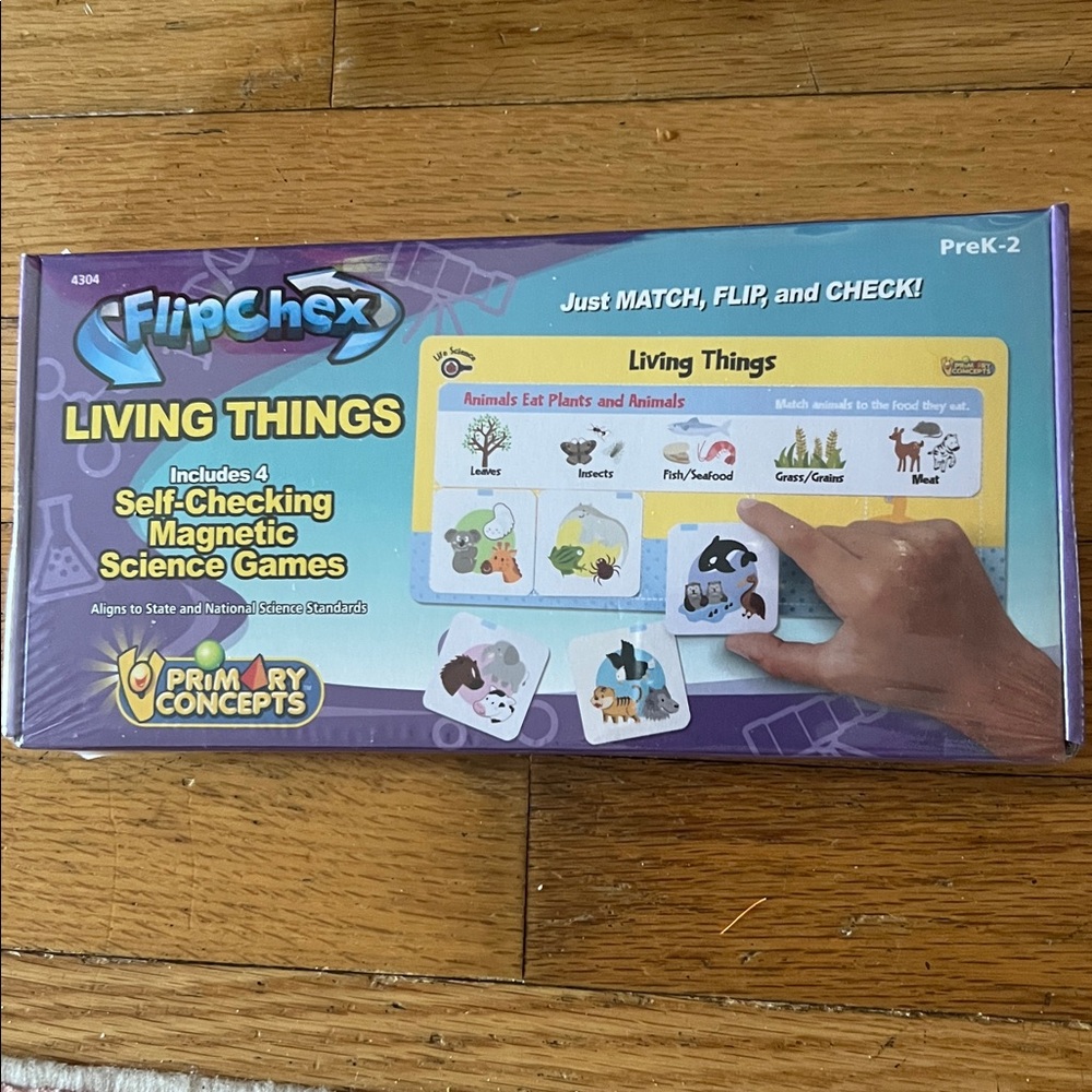 NEW Primary Concepts FlipChex Living Things Science Game Homeschool